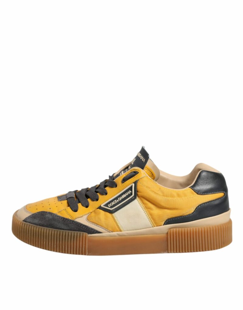 Dolce & Gabbana Multicolor Leather DNA Sneakers Shoes - Image 6
