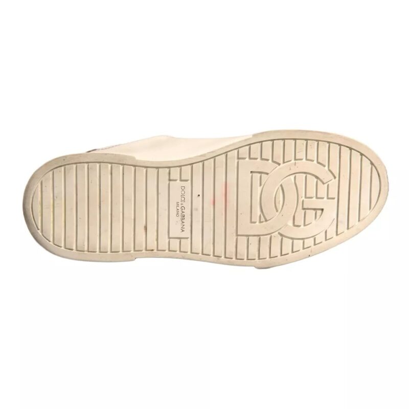 Dolce & Gabbana White Crown Patch Portofino Sneakers Shoes (Copy) - Image 4