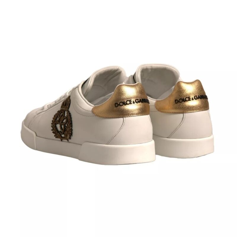 Dolce & Gabbana White Crown Patch Portofino Sneakers Shoes (Copy) - Image 7