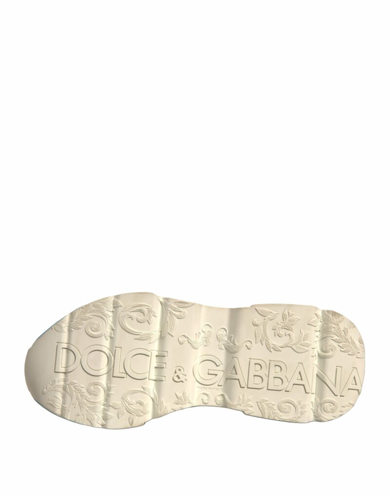 Dolce & Gabbana White Daymaster Hand Painted Sneakers Shoes - Image 7