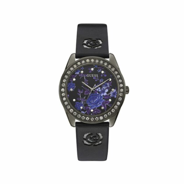 Guess Black Leather Watch