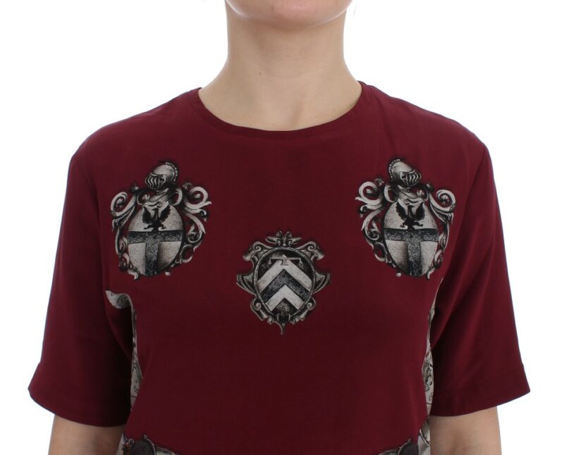 Dolce & Gabbana Enchanted Sicily Silk Blouse with Knight Print - Image 5