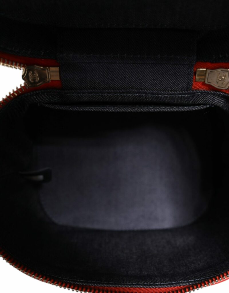 Chanel Orange Coco Mark Vanity Chain Shoulder Hand Purse - Image 8