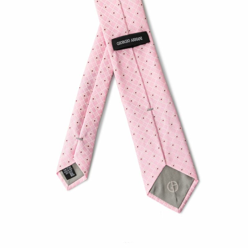 Giorgio Armani Pink Silk Ties & Bowty - Image 2