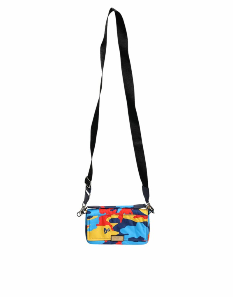 Dolce & Gabbana Multicolor Camouflage Nylon Crossbody Bag - Image 7