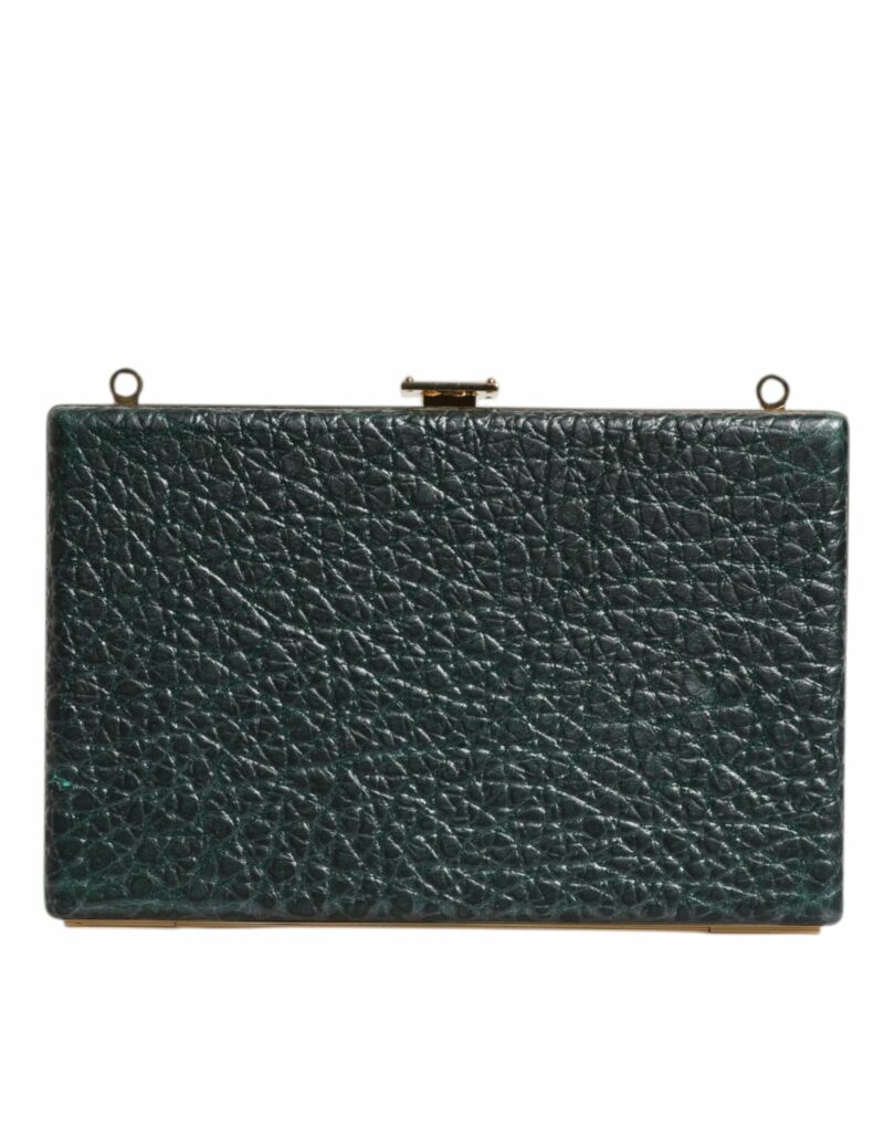 Dolce & Gabbana Black Leather Clutch Evening Crossbody Bag - Image 2