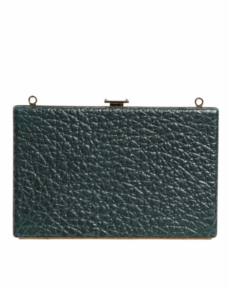 Dolce & Gabbana Black Leather Clutch Evening Crossbody Bag - Image 4