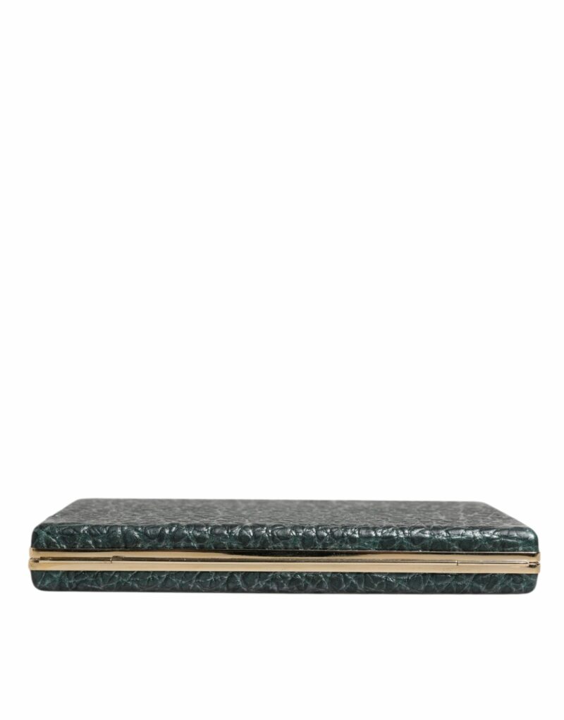 Dolce & Gabbana Black Leather Clutch Evening Crossbody Bag - Image 6