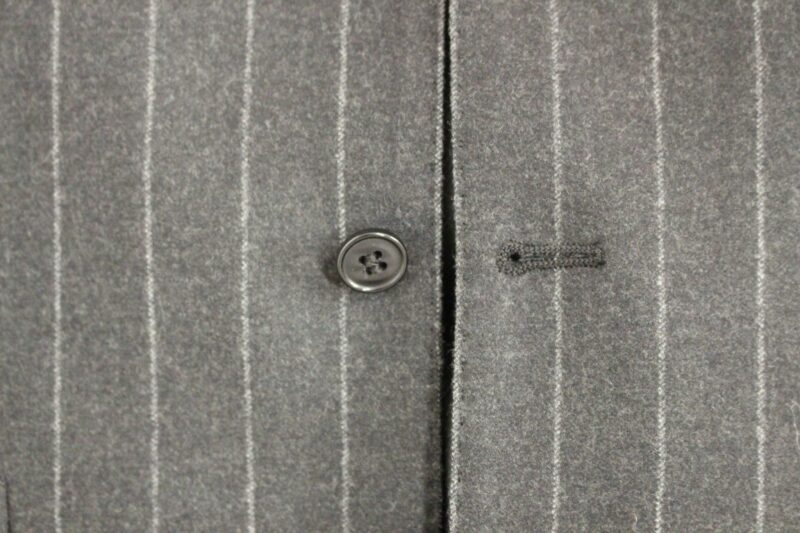 Dolce & Gabbana Sleek Gray Striped Wool Dress Vest - Image 5