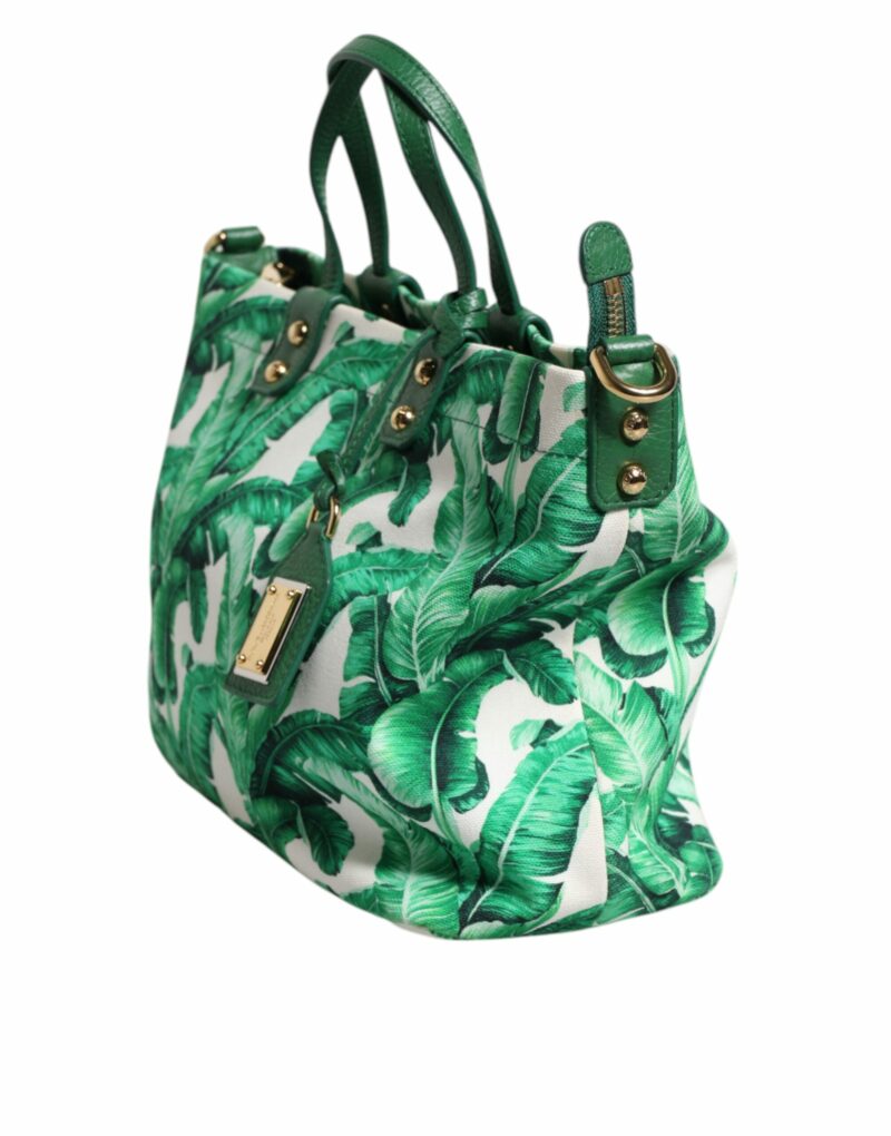 Dolce & Gabbana Green Canvas Botanical Garden Women Tote Bag - Image 4