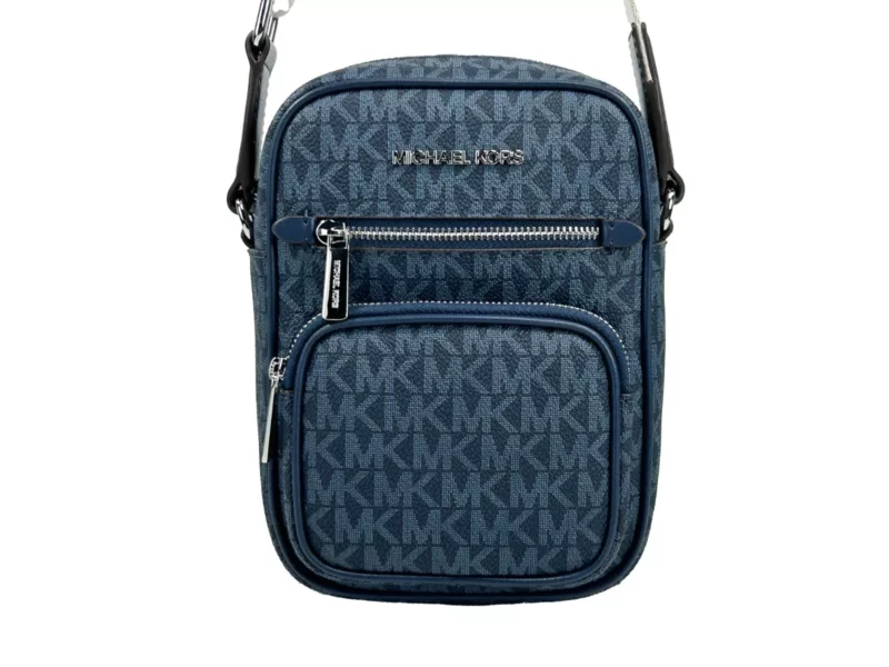 Michael Kors North South Medium Crossbody Bag Navy Blue - Image 4