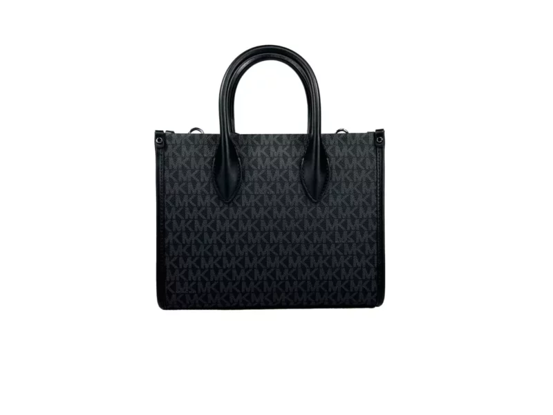 Michael Kors Mirella Signature Small Top Zip Tote Bag Black - Image 3