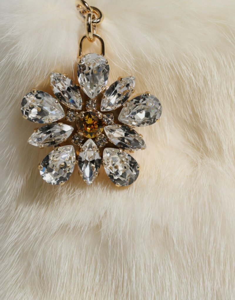 Dolce & Gabbana White Fur Handbag Clutch Purse Pouch Bag - Image 6