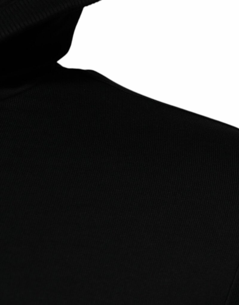 Dolce & Gabbana Black Logo Full Zip Hooded Sweatshirt Sweater - Image 4