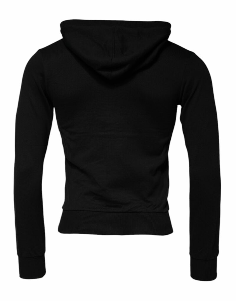 Dolce & Gabbana Black Logo Full Zip Hooded Sweatshirt Sweater - Image 5
