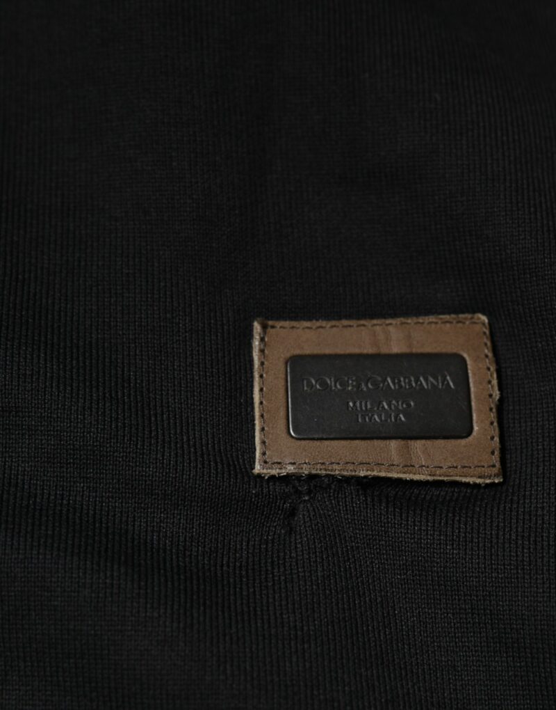 Dolce & Gabbana Black Logo Full Zip Hooded Sweatshirt Sweater - Image 7