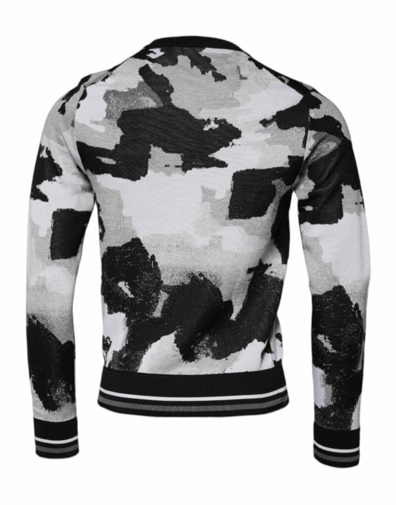 Dolce & Gabbana Multicolor Camouflage Crew Neck Men Pullover Sweater - Image 2
