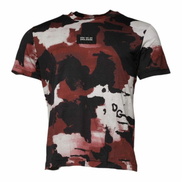 Dolce & Gabbana Multicolor Camouflage Crew Neck T-shirt