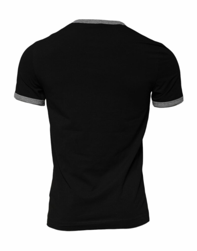 Dolce & Gabbana Black Cotton DG Sport Crew Neck T-shirt - Image 4