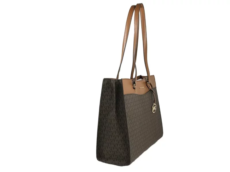 Michael Kors Jet Set Large Pocket Tote Bag Brown - Image 2