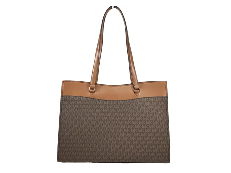 Michael Kors Jet Set Large Pocket Tote Bag Brown - Image 3