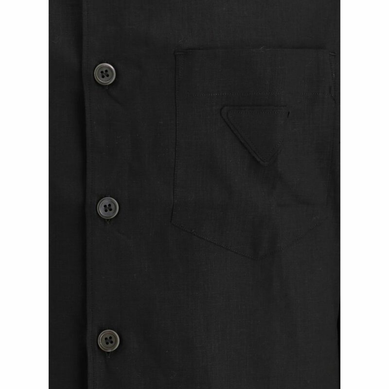 Prada Black linen Shirt - Image 3