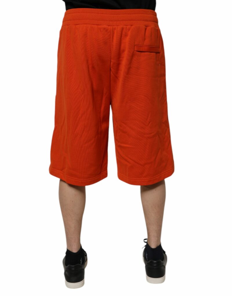 Dolce & Gabbana Red Cotton Blend Mid Waist Men Bermuda Shorts - Image 4