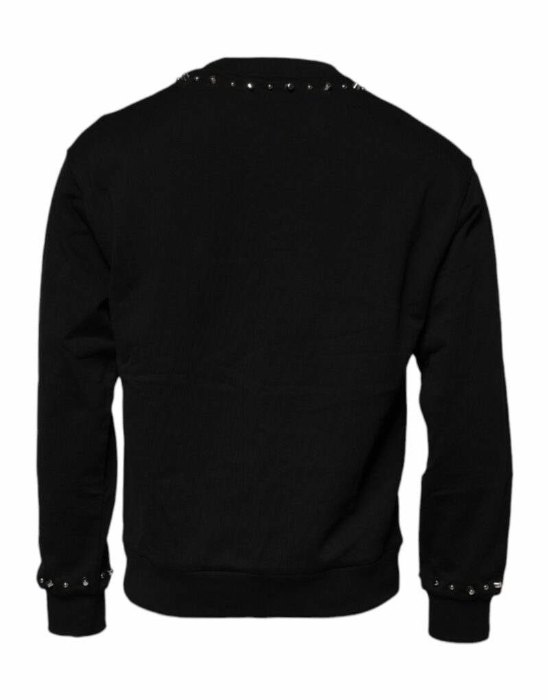 Dolce & Gabbana Black Logo Stud Pullover Sweatshirt Sweater - Image 4