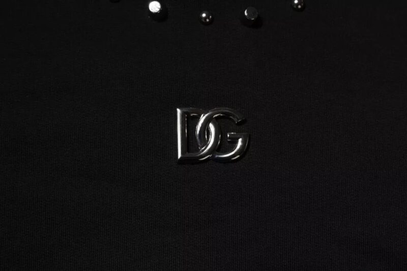 Dolce & Gabbana Black Logo Stud Pullover Sweatshirt Sweater - Image 6