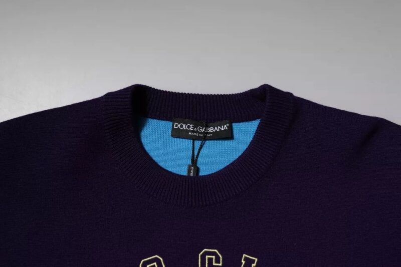 Dolce & Gabbana Blue 1984 Milano CrewNeck Sweatshirt Sweater - Image 6