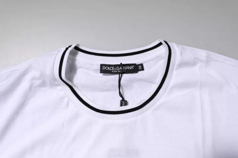 Dolce & Gabbana White Sacred Heart Short Sleeve T-shirt - Image 5