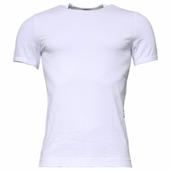 Dolce & Gabbana White Cotton Stretch Crew Neck Underwear T-shirt