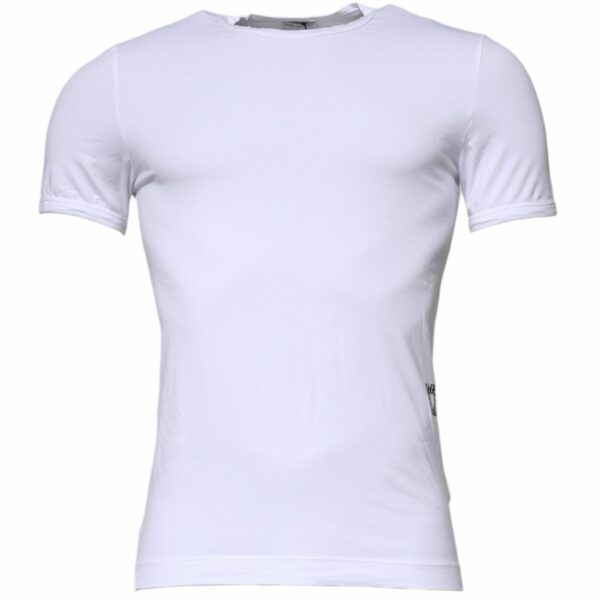 Dolce & Gabbana White Cotton Stretch Crewneck Underwear T-shirt