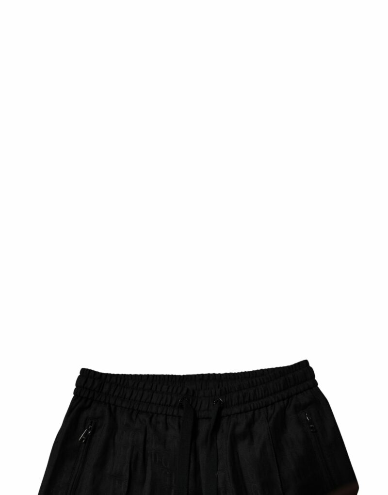 Dolce & Gabbana Black Wool Jogger Jogging Pants - Image 5