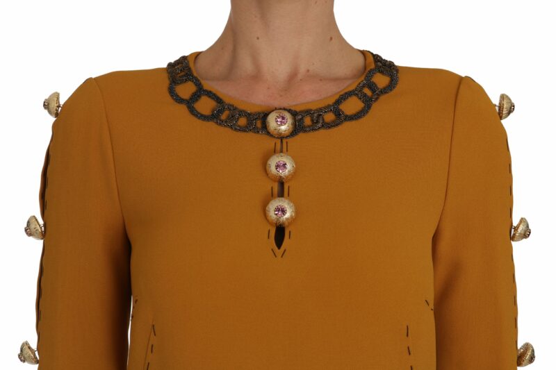 Dolce & Gabbana Crystal Embellished Mini Dress - Luxe Charm - Image 2