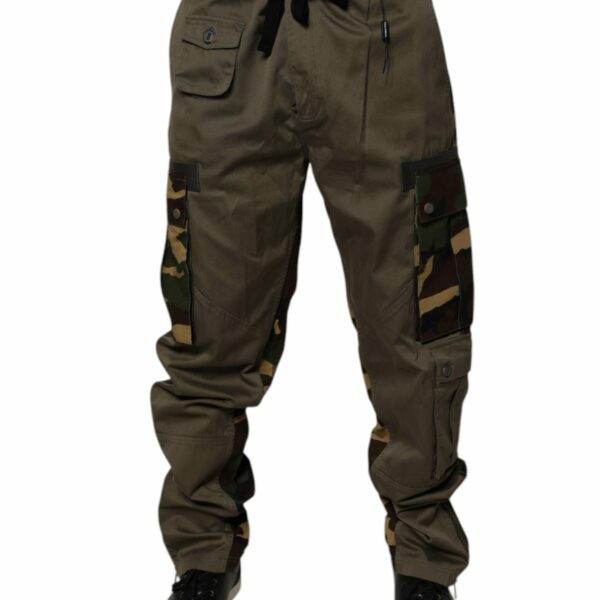 Dolce & Gabbana Multicolor Patchwork Camouflage Cargo Pants
