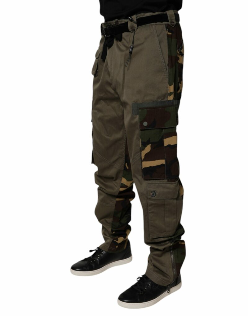 Dolce & Gabbana Multicolor Patchwork Camouflage Cargo Pants - Image 3