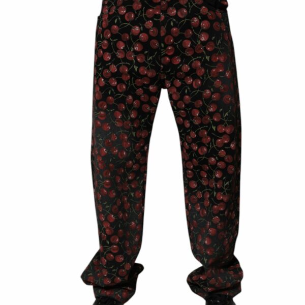 Dolce & Gabbana Black Cherry Cotton Straight Men Denim Jeans