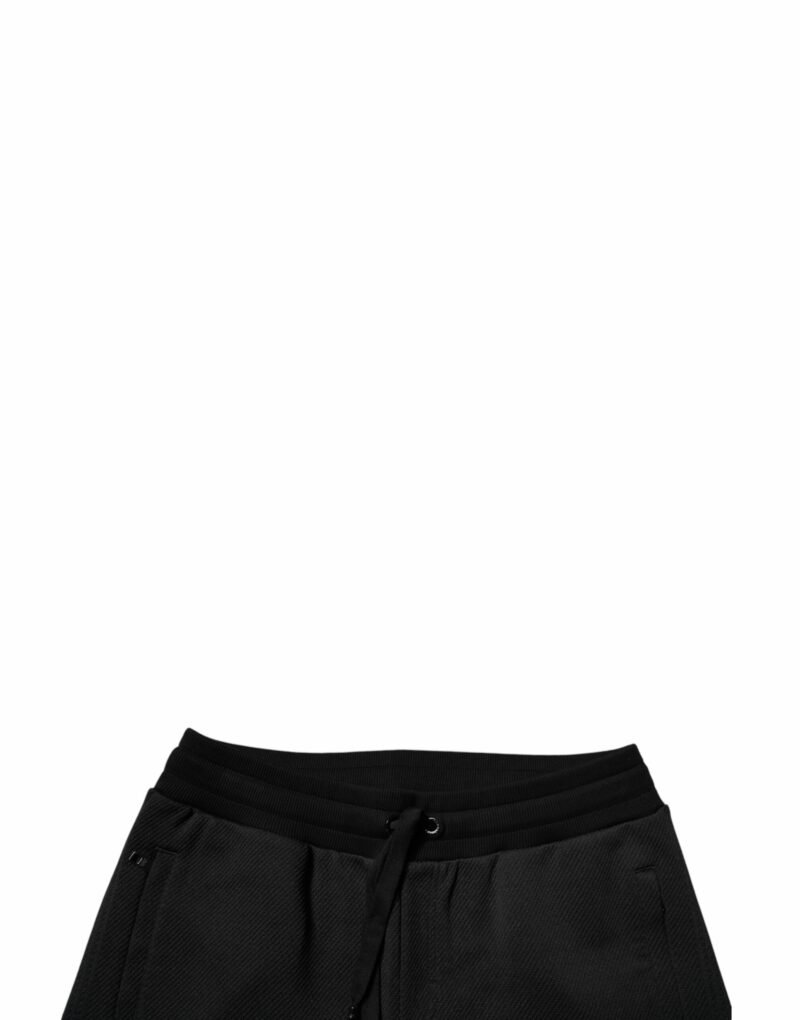 Dolce & Gabbana Black Polyester Men Jogger Sweatpants Pants - Image 5