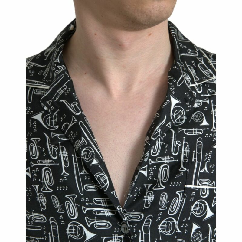 Dolce & Gabbana Black Silk T-Shirt - Image 3