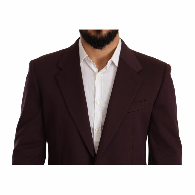 Dolce & Gabbana Purple Cotton Blazer - Image 3