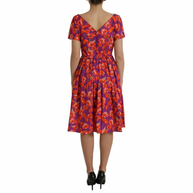 Dolce & Gabbana Purple Cotton Dress - Image 2