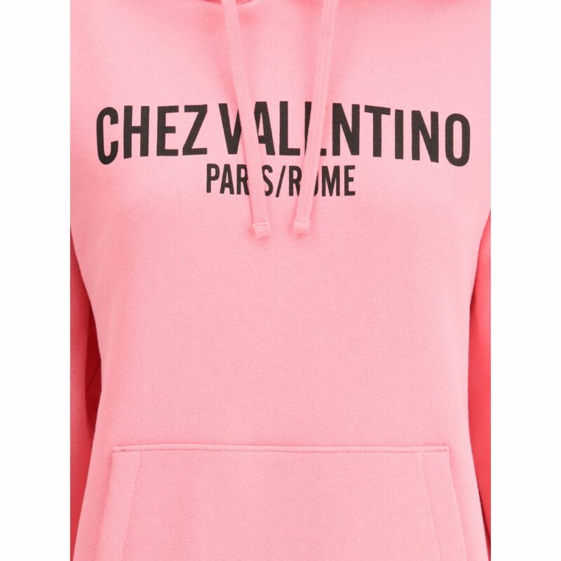Valentino Logo Cotton Hoodie - Image 3