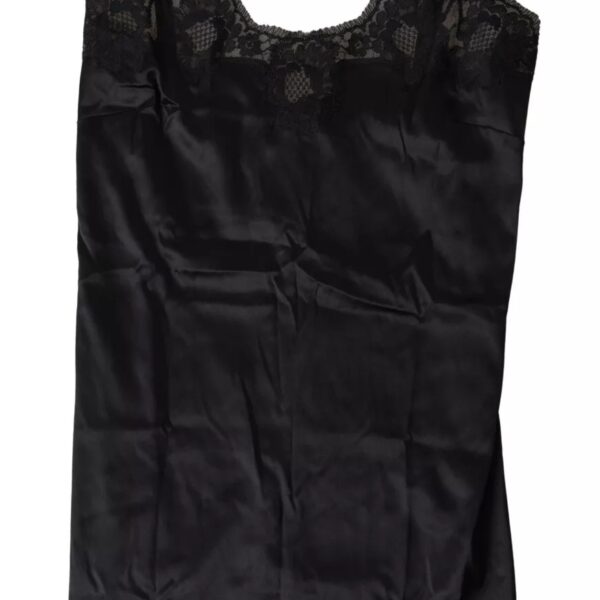 Dolce & Gabbana Sultry Black Silk Camisole Top