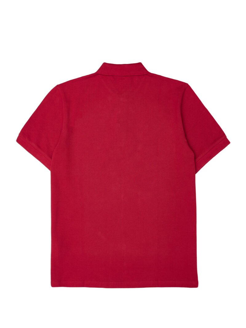 Burberry Red Cotton Collared Polo Shirt - Image 3