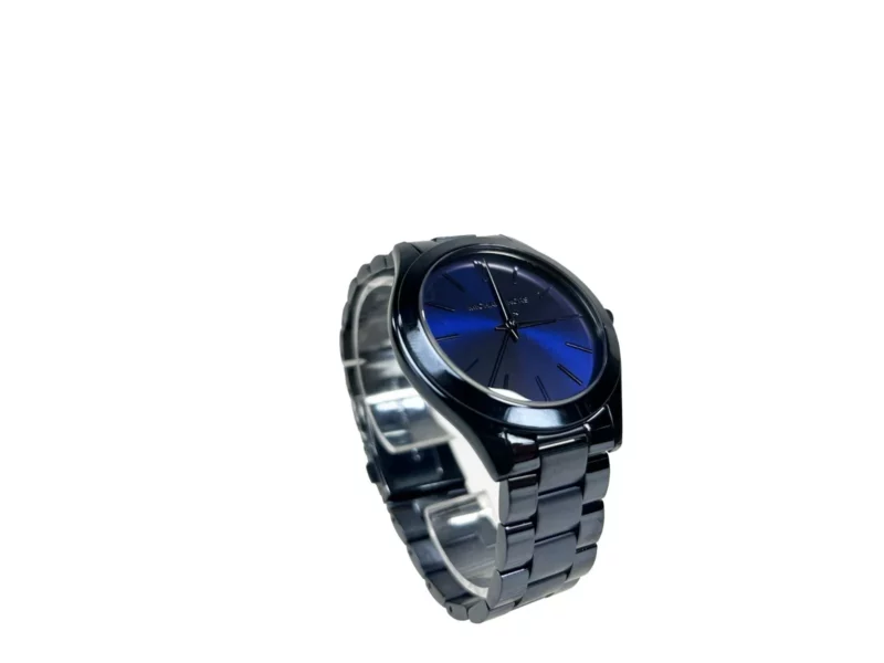 Michael Kors Slim Runway Stainless Steel Watch MK3419 Blue - Image 2