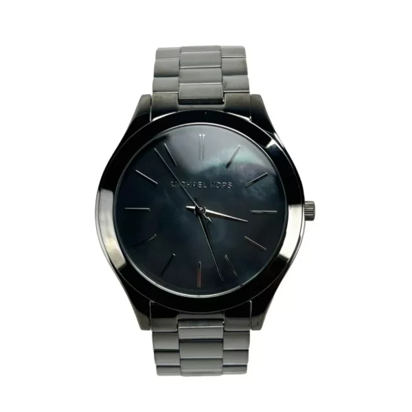 Michael Kors Slim Runway Gun Metal Stainless Steel Watch MK3413