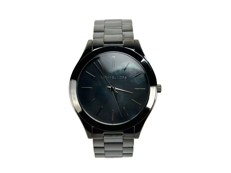 Michael Kors Slim Runway Gun Metal Stainless Steel Watch MK3413