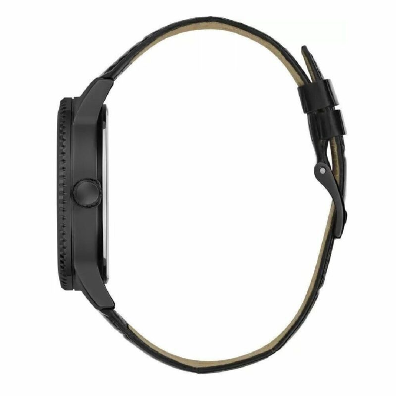 Guess Black Leather Watch - Image 2