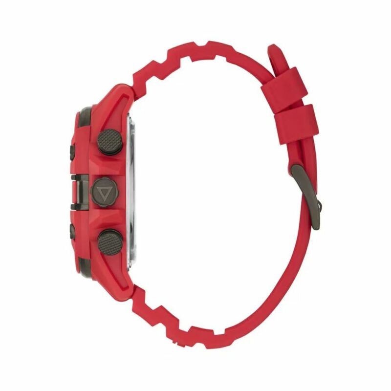 Guess Red Silicone Watch - Image 2